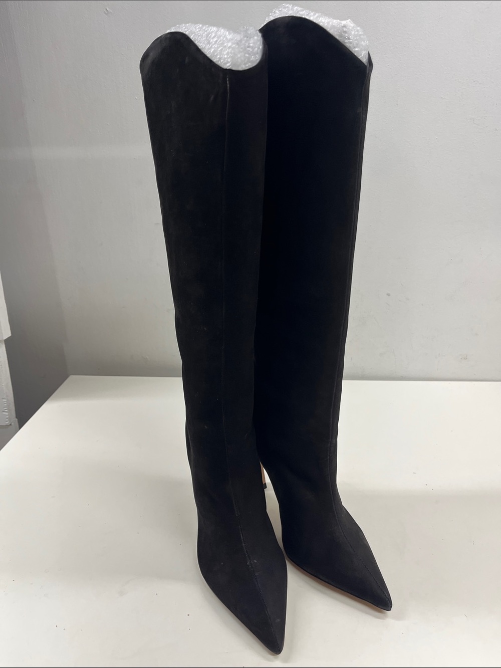 New Schultz Maryana Sculpt Nubuck Boot in Black Suede Size 5.5 - Picture 6 of 10